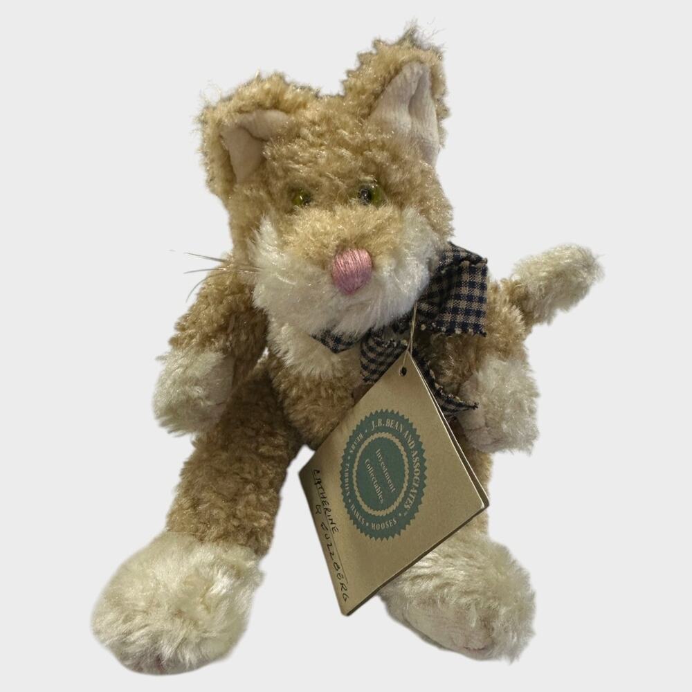 Vintage Boyds Bears Catherine Q. Fuzzberg 8" Jointed Kitty Cat Stuffed Plush